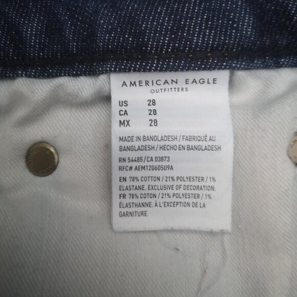 American Eagle Ne(x)t Level Ladies Size 28 Medium Wash Athletic Fit Jean Shorts - Picture 8 of 12